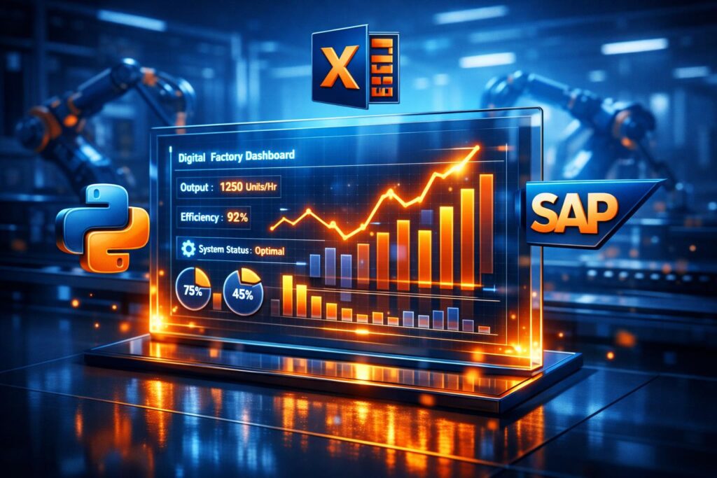 Planowanie produkcji w Excelu – dashboard i KPI produkcyjne